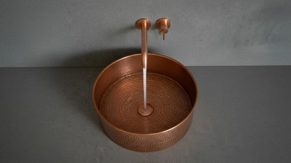 Hammered Copper Vessel Sink