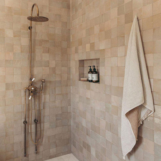 Antique Brass Exposed Shower System