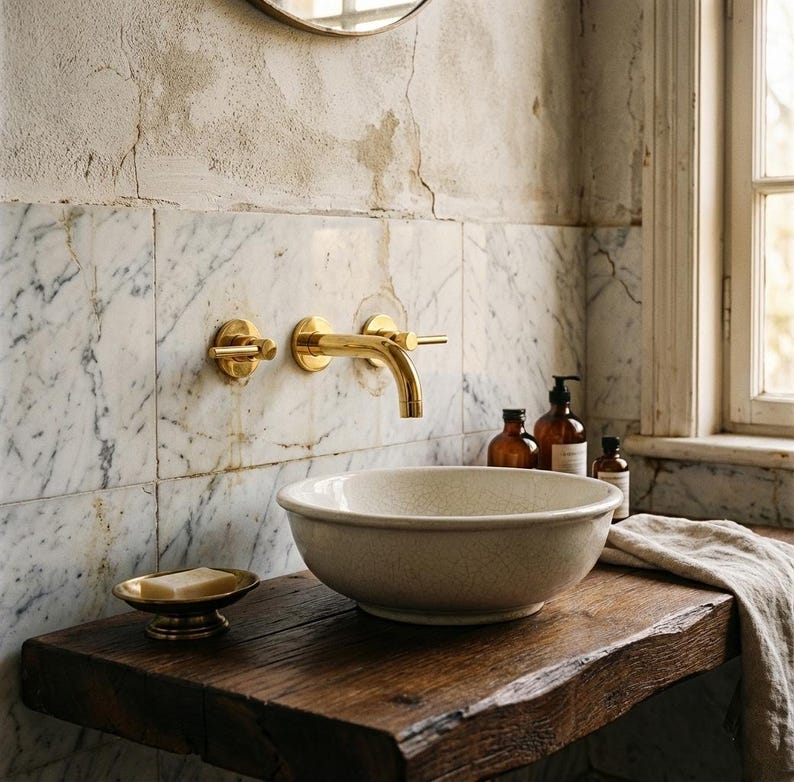 Modern Wall-Mounted Lever Faucet
