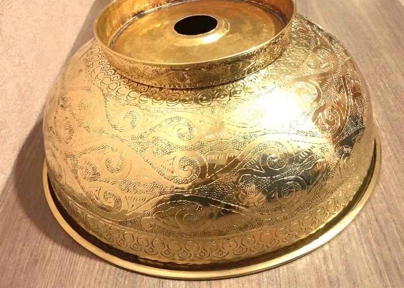 Handmade Engraved Bronze Sink