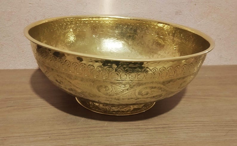 Handmade Engraved Bronze Sink