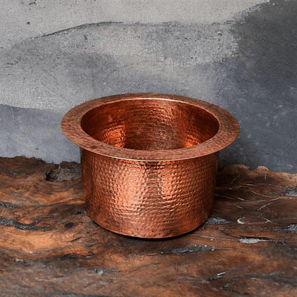 Artisan Hammered Copper Undermount Vessel Sink