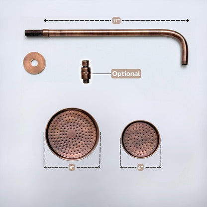 Handcrafted Unlacquered Solid Brass Shower Head