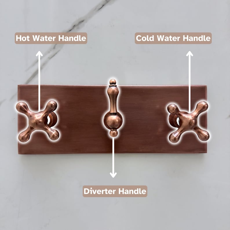 Exquisite Hand-Aged Copper Shower System with Handheld Sprayer