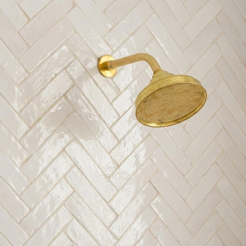Exquisite Hand-Rubbed Brass Concealed Shower System