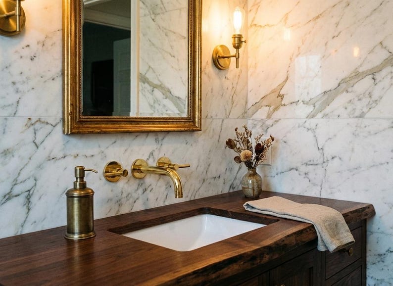 Modern Wall-Mounted Lever Faucet