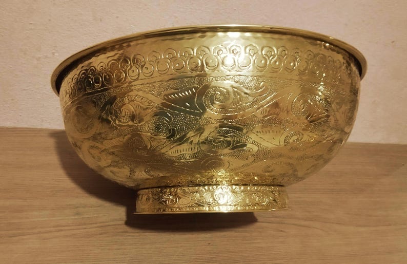Handmade Engraved Bronze Sink