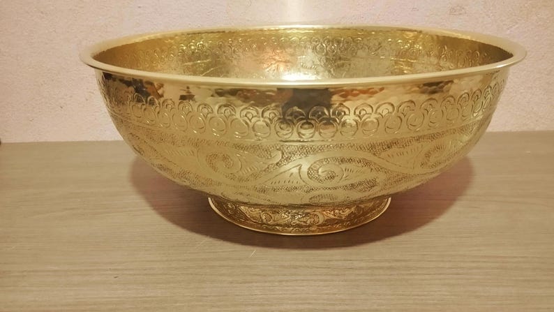 Handmade Engraved Bronze Sink