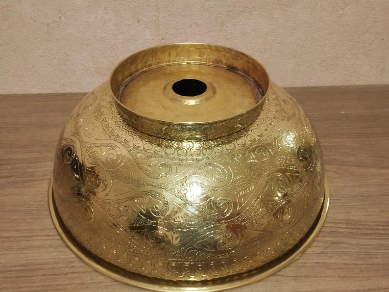 Handmade Engraved Bronze Sink