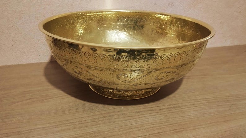 Handmade Engraved Bronze Sink