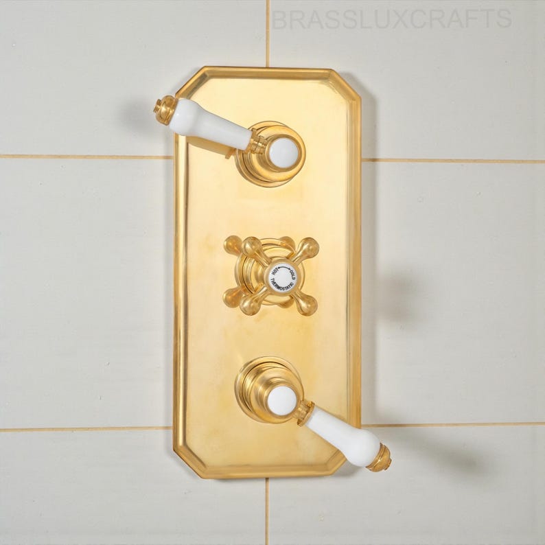 Luxury Handcrafted Solid Brass Shower System
