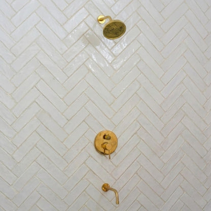 Exquisite Hand-Rubbed Brass Concealed Shower System