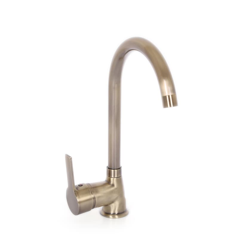 Retro Bronze Brass Faucet: Single Handle Hot Cold Tap