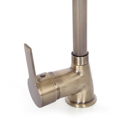 Retro Bronze Brass Faucet: Single Handle Hot Cold Tap