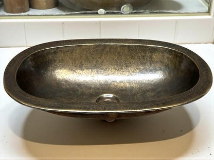 Hammered Brass Farmhouse Sink