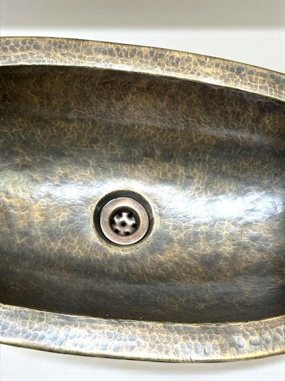 Hammered Brass Farmhouse Sink