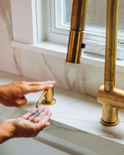 Industrial Brass High-Arc Faucet with Pull-Out Sprayer