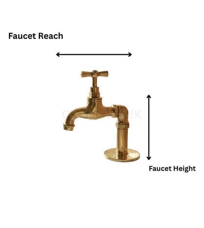 Unlacquered Solid Brass Vintage Style Faucet