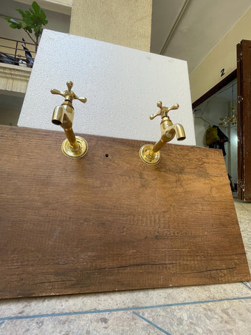 Artisan Brass High-Arc Pillar Faucet