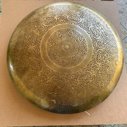 Moroccan brass wall lamp