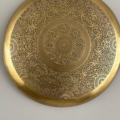 Moroccan brass wall lamp