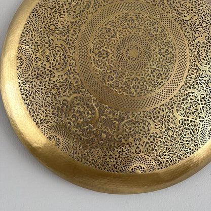 Moroccan brass wall lamp