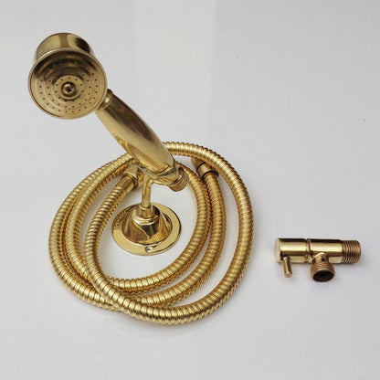 Artisan Engraved Antique Copper Shower Mixer