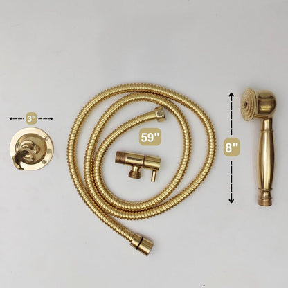 Artisan Engraved Antique Copper Shower Mixer