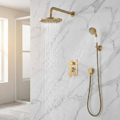 Artisan Moroccan Unlacquered Brass Shower System