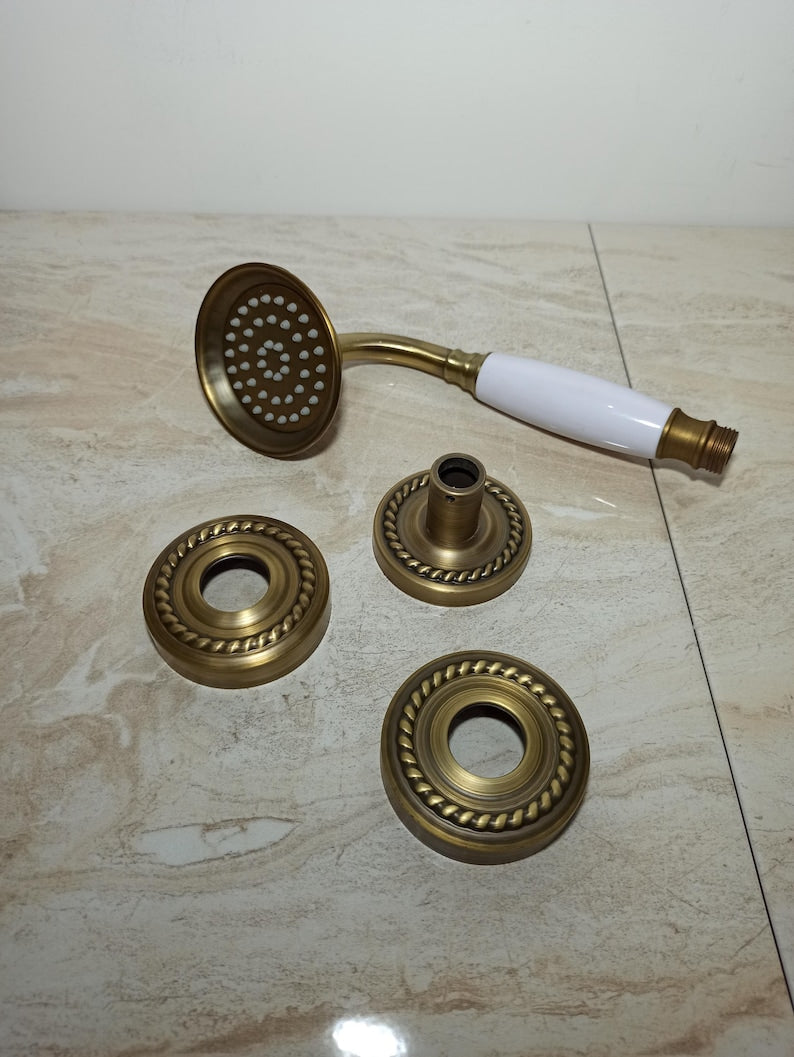 Luxury Antique Brass Handheld Shower Set