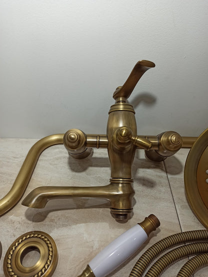 Luxury Antique Brass Handheld Shower Set