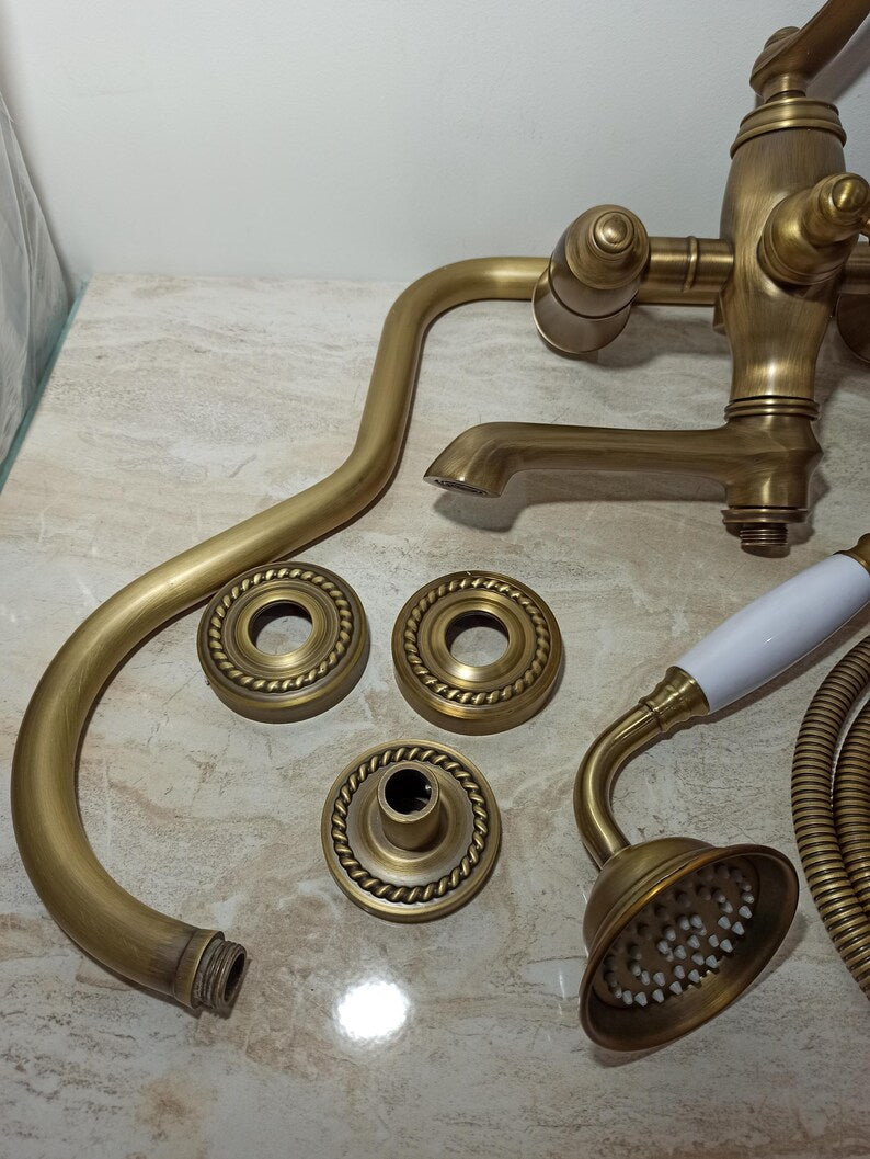 Luxury Antique Brass Handheld Shower Set