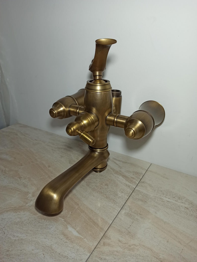 Luxury Antique Brass Handheld Shower Set