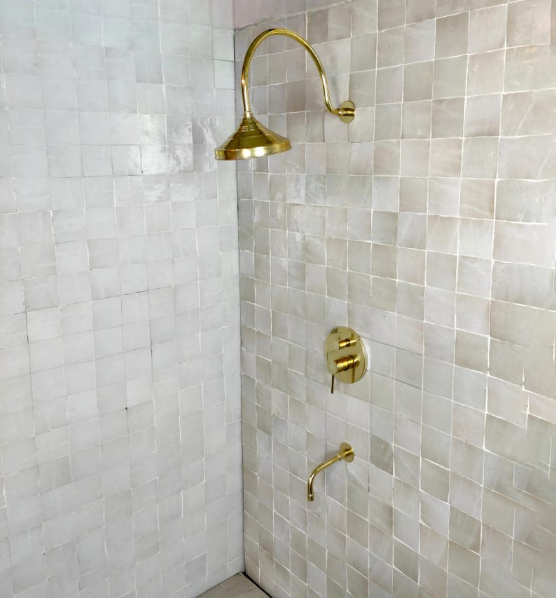 Luxury Architectural Brass Shower System with Tub Spout