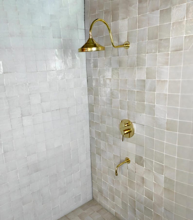 Luxury Architectural Brass Shower System with Tub Spout