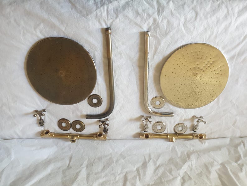 Luxury Brass Rainfall Shower Set