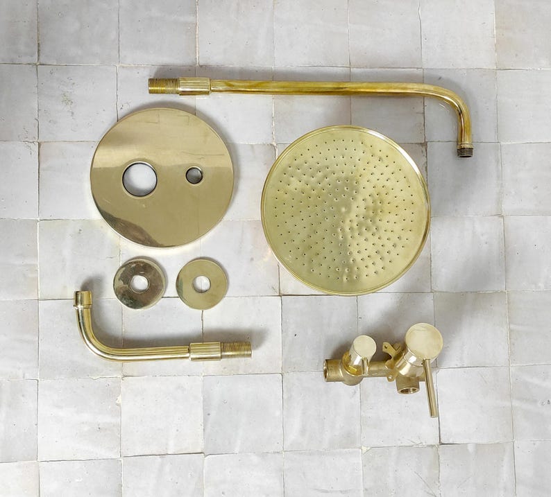 Luxury Architectural Brass Shower System with Tub Spout