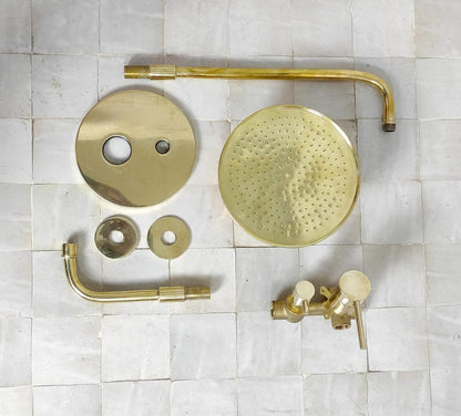 Luxury Architectural Brass Shower System with Tub Spout