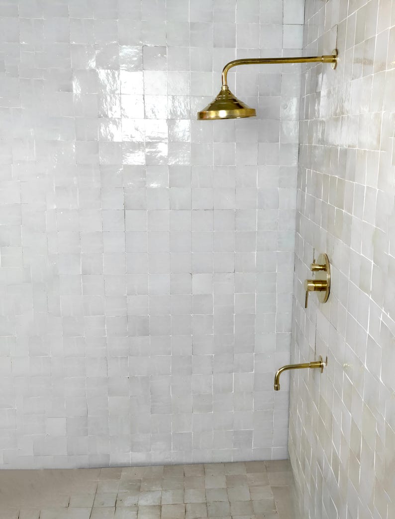 Luxury Architectural Brass Shower System with Tub Spout