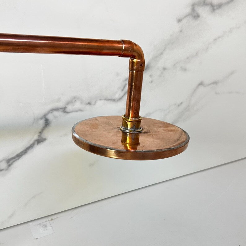 Industrial Raw Copper Overhead Rain Shower Head