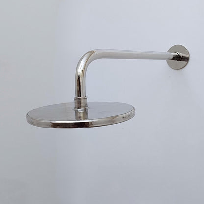 Architectural Silver Polished Nickel Rain Shower with Linear Valve Plate