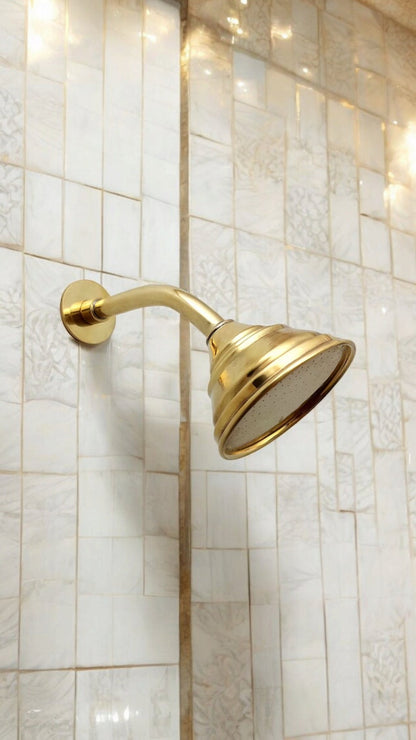 Artisan Unlacquered Brass Shower Set