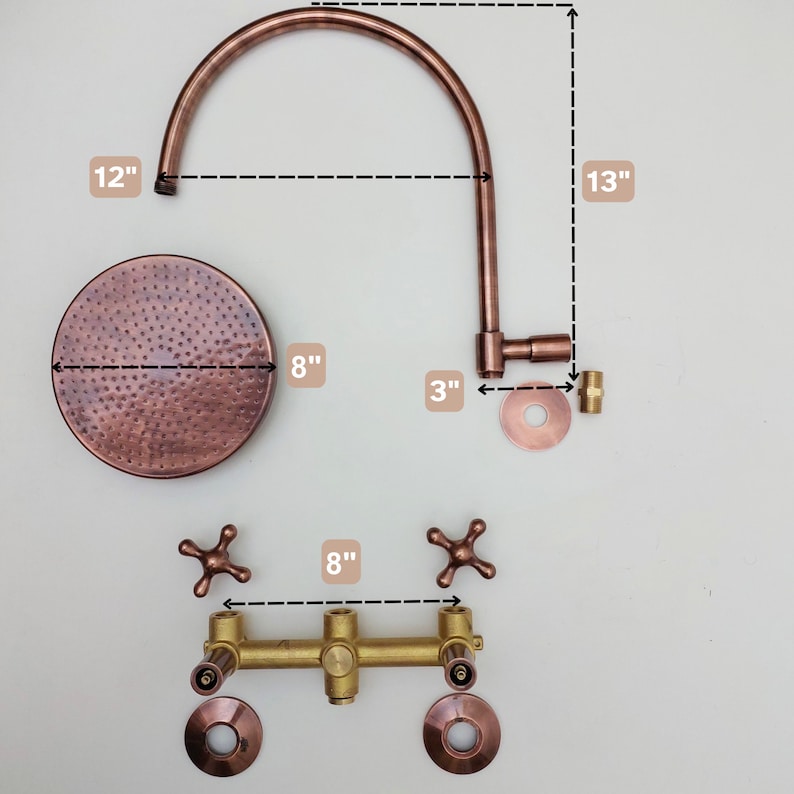 Old World Bronze Shower System