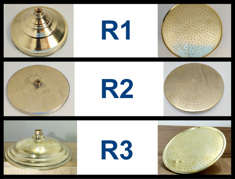 Artisan Unlacquered Brass Shower Set