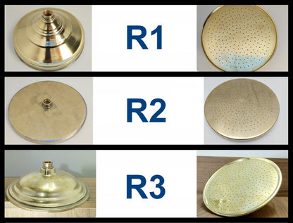 Artisan Unlacquered Brass Shower Set