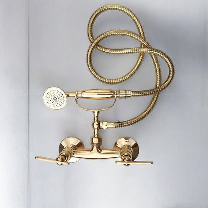 Elite Polished Gold Victorian Handheld Shower