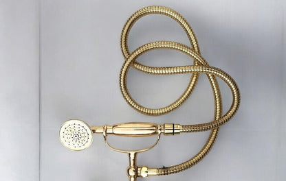 Elite Polished Gold Victorian Handheld Shower