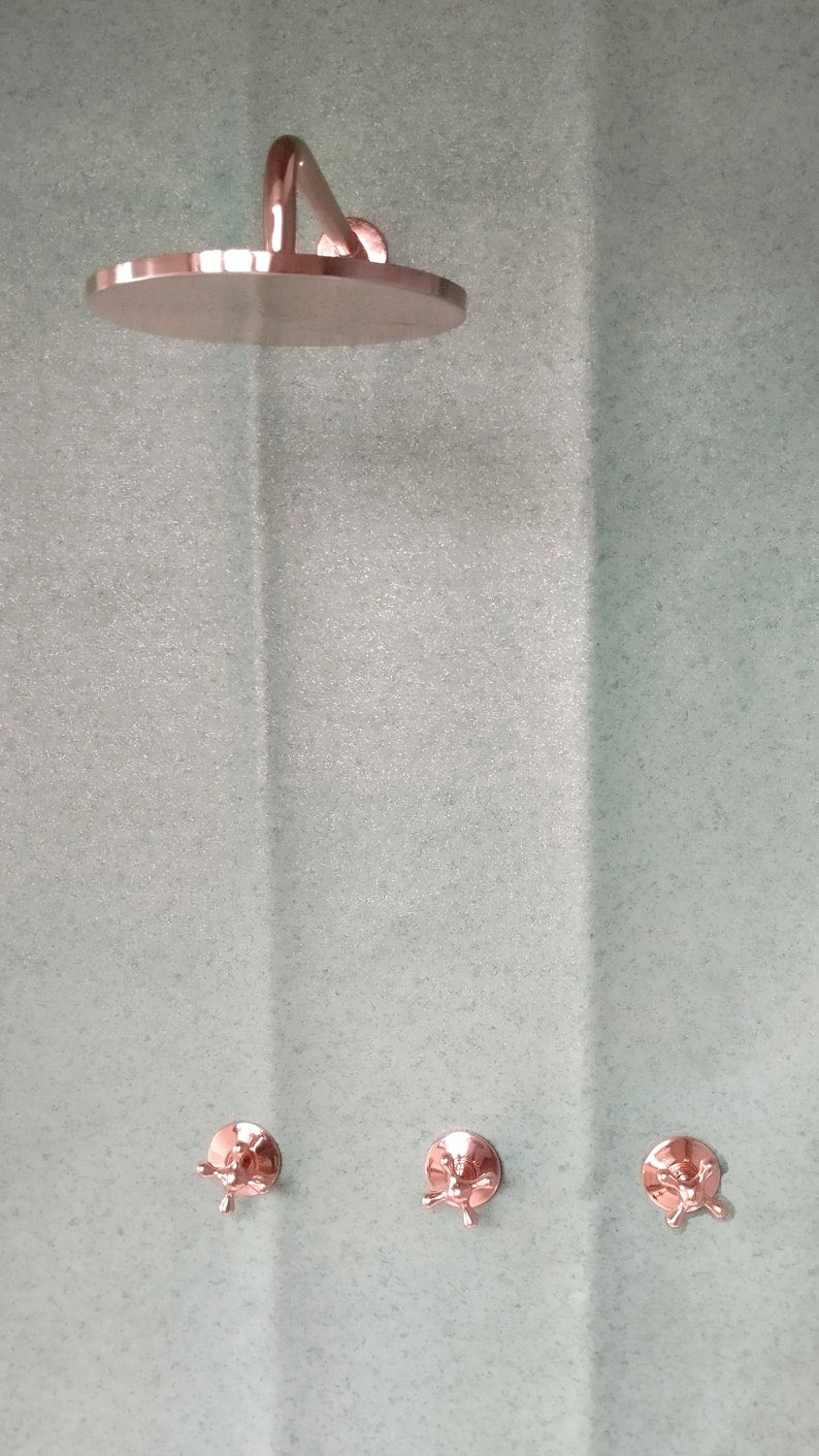 Architectural Rose Copper Shower Suite