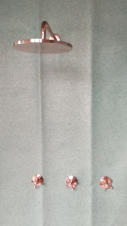 Architectural Rose Copper Shower Suite