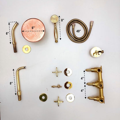 Luxury Artisan Brass Tub Filler & Handheld Shower